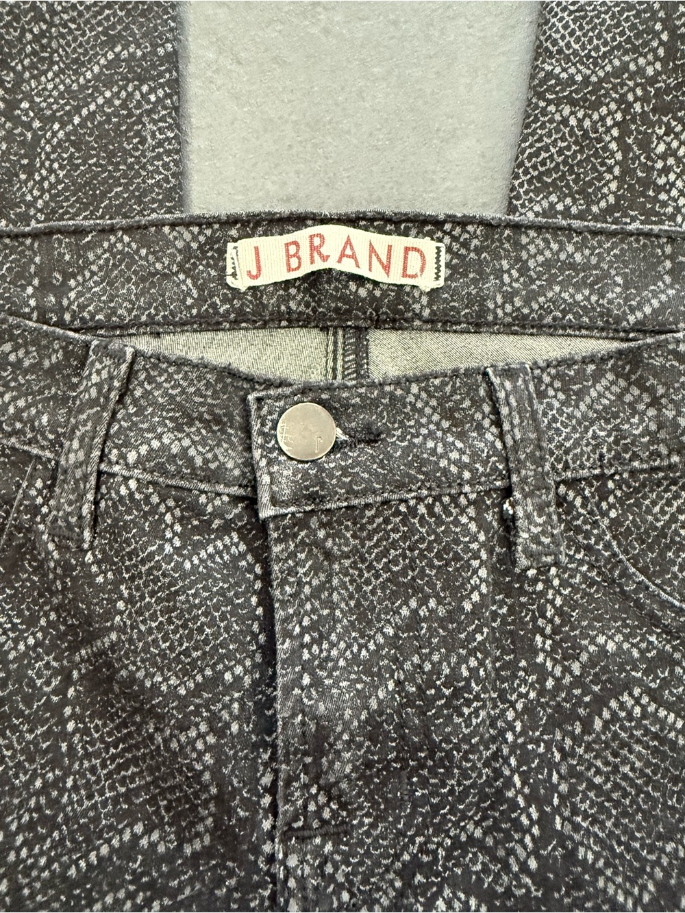 EUC J Brand Matte Boa Coated and Textures Denim 28